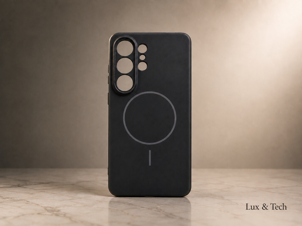 LUX & TECH Magnetic Case Luxury for Samsung s26 Ultra Matte black