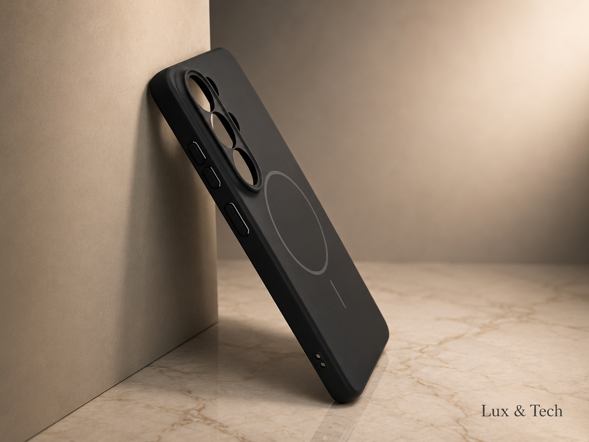 LUX & TECH Magnetic Case Luxury for Samsung s26 Ultra Matte black