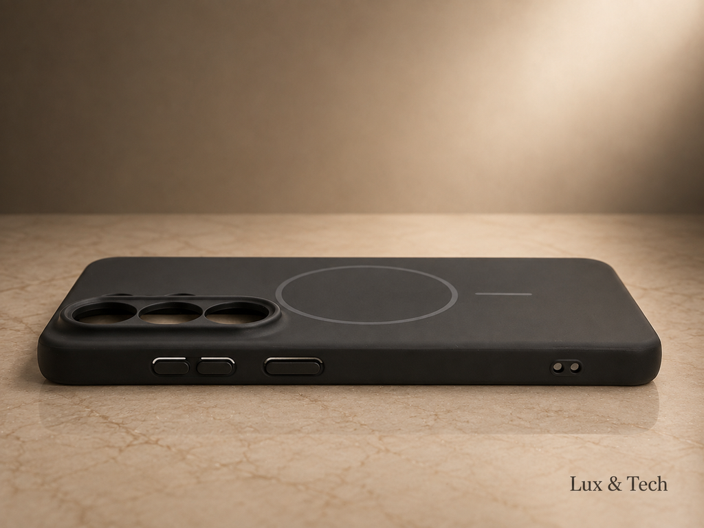 LUX & TECH Magnetic Case Luxury for Samsung s26 Ultra Matte black