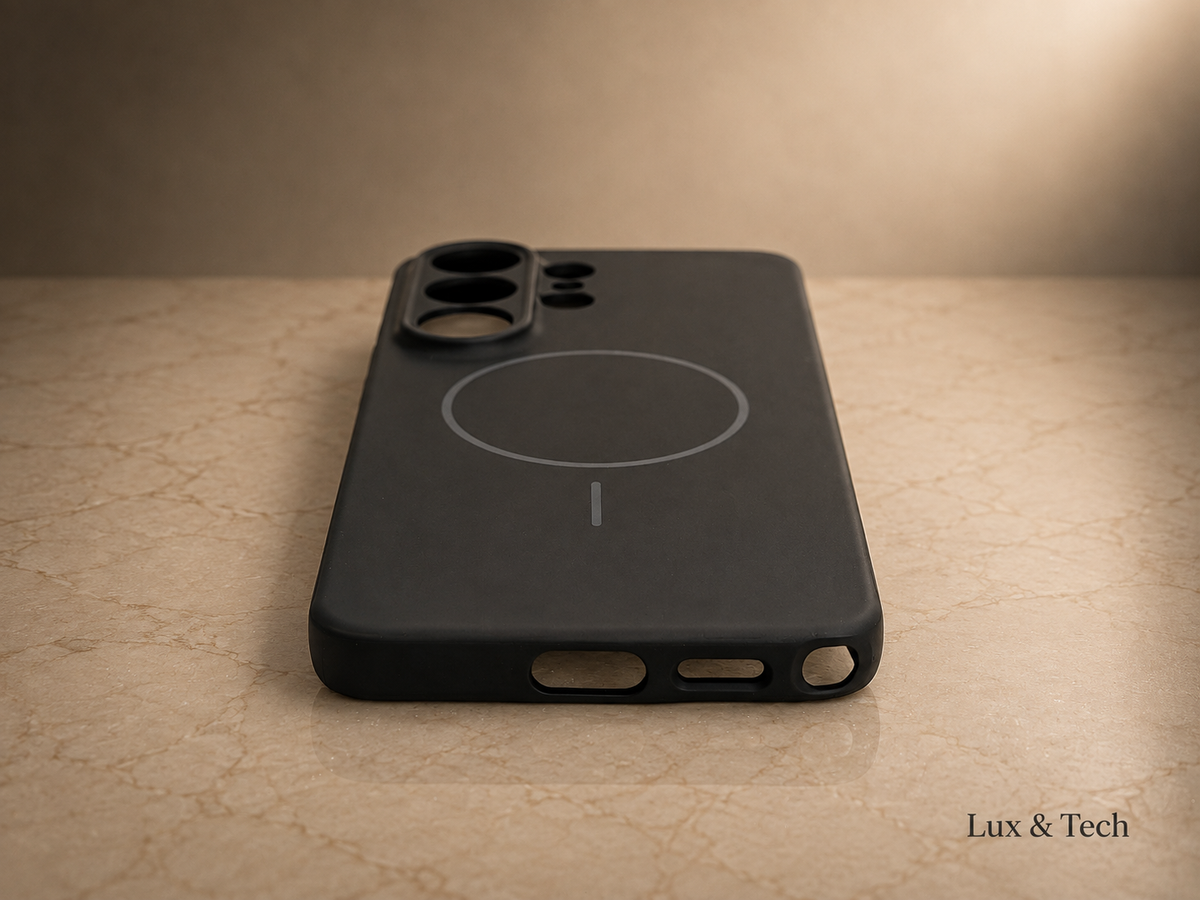 LUX & TECH Magnetic Case Luxury for Samsung s26 Ultra Matte black