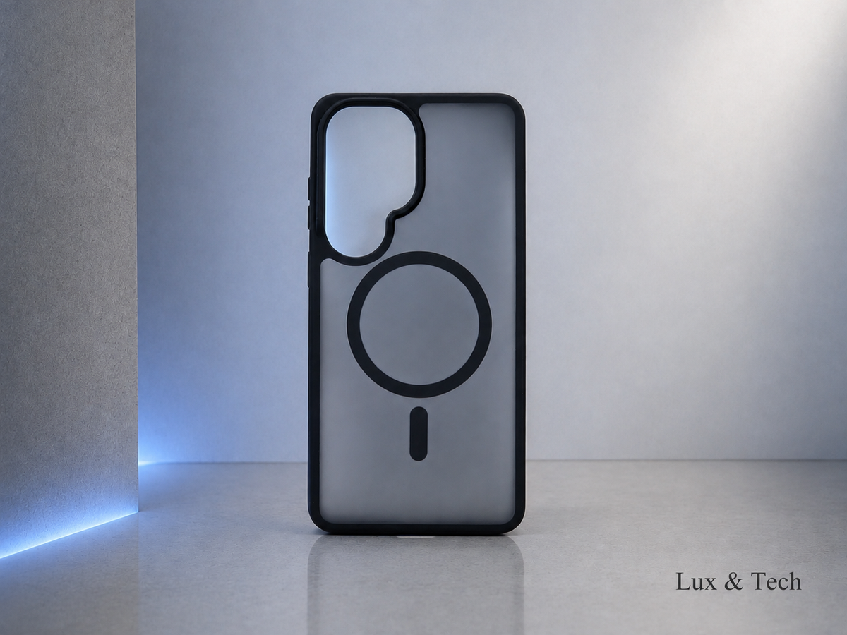 LUX & TECH Magnetic Case Luxury for Samsung s26 Ultra Matte Translucent