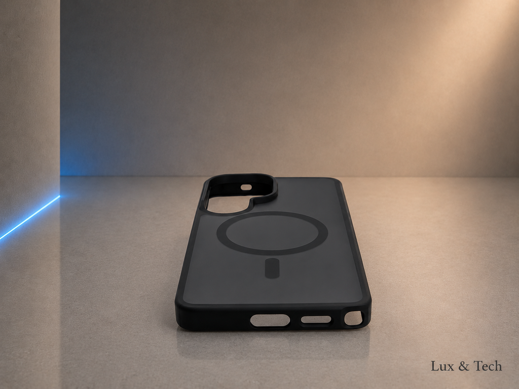 LUX & TECH Magnetic Case Luxury for Samsung s26 Ultra Matte Translucent