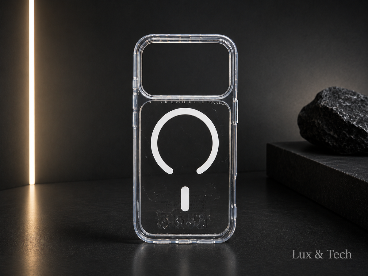Lux & Tech Magnetic Case Luxury for iPhone 17 Pro Max Clear Back Cover