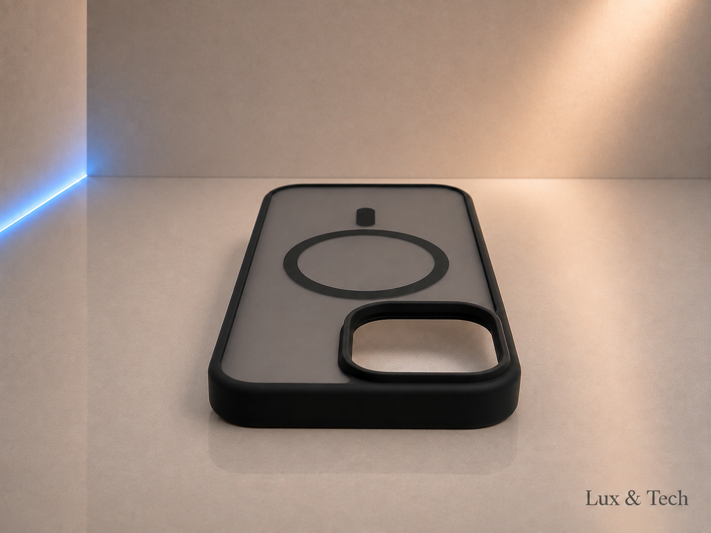 Lux & Tech Magnetic Case Luxury for iPhone 16 Pro Max Matte Translucent